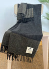 McNutt of Donegal Charcoal & Sunshine Cashmere Merino Throw | Luxury Irish Blend