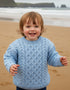 Childrens Aran Sweater | Blue Sail - Clearance