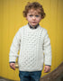 Childrens Aran Sweater | Natural - Clearance