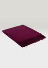 Mcnutt 100% Cashmere Claret Throw