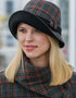Chapeau Mucros Clodagh | Carreaux gris noir