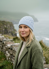 Aran Merino Wool Hat - Sky Marl