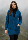 Delphi Aran Boyfriend Cardigan | Irish Sea