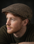 Donegal Tweed Flat Cap | Brown Salt & Pepper Irish Wool Cap