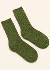 Luxury Irish Wool Blend Socks | Meadow Green