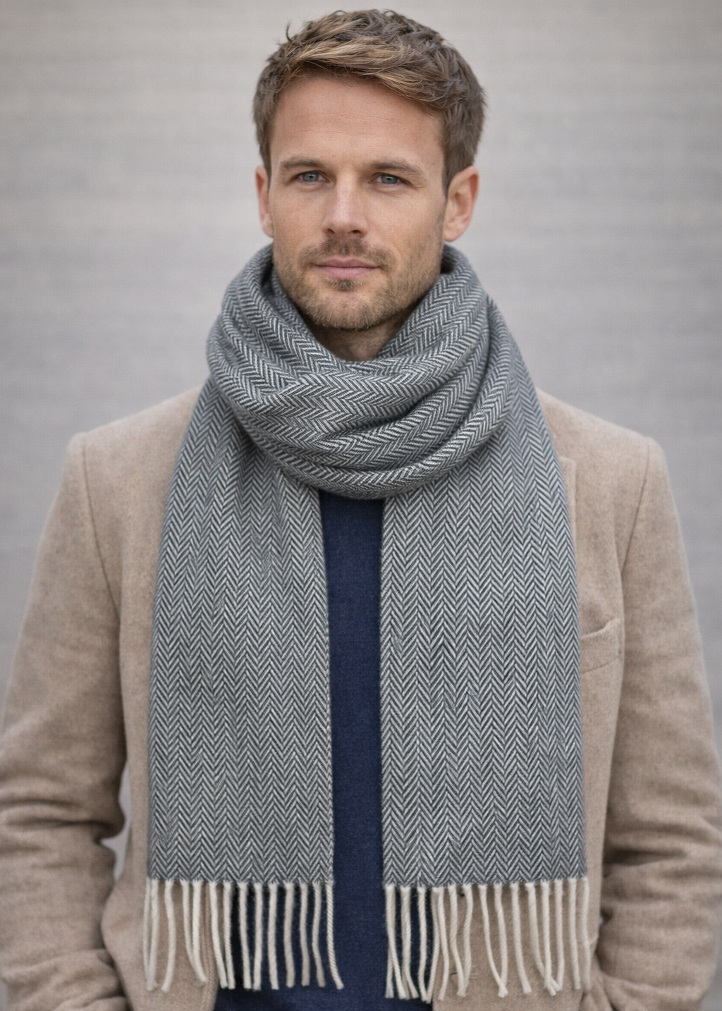 Foxford Lambswool Scarf | Mallard Green