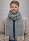 Foxford Lambswool Scarf | Mallard Green