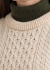 Inis Mor Unisex Aran Sweater - Traditional Irish Cable Knit