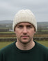 Aran Pure Wool Worsted Hat | Natural