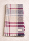 Foxford Burgundy Camel Extra Fine Merino Scarf