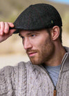 Killarney Pub Cap | Charcoal Herringbone