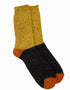 Tricolor 100% Merino Wool Socks | Yellow