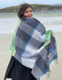 Mcnutt Pashmina Wrap | Navy & Smoke