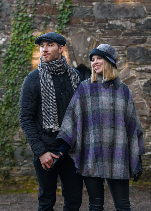Mucros Country Cape | Lavender Check