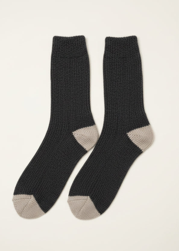 Charcoal Irish Merino Wool Socks | Women's