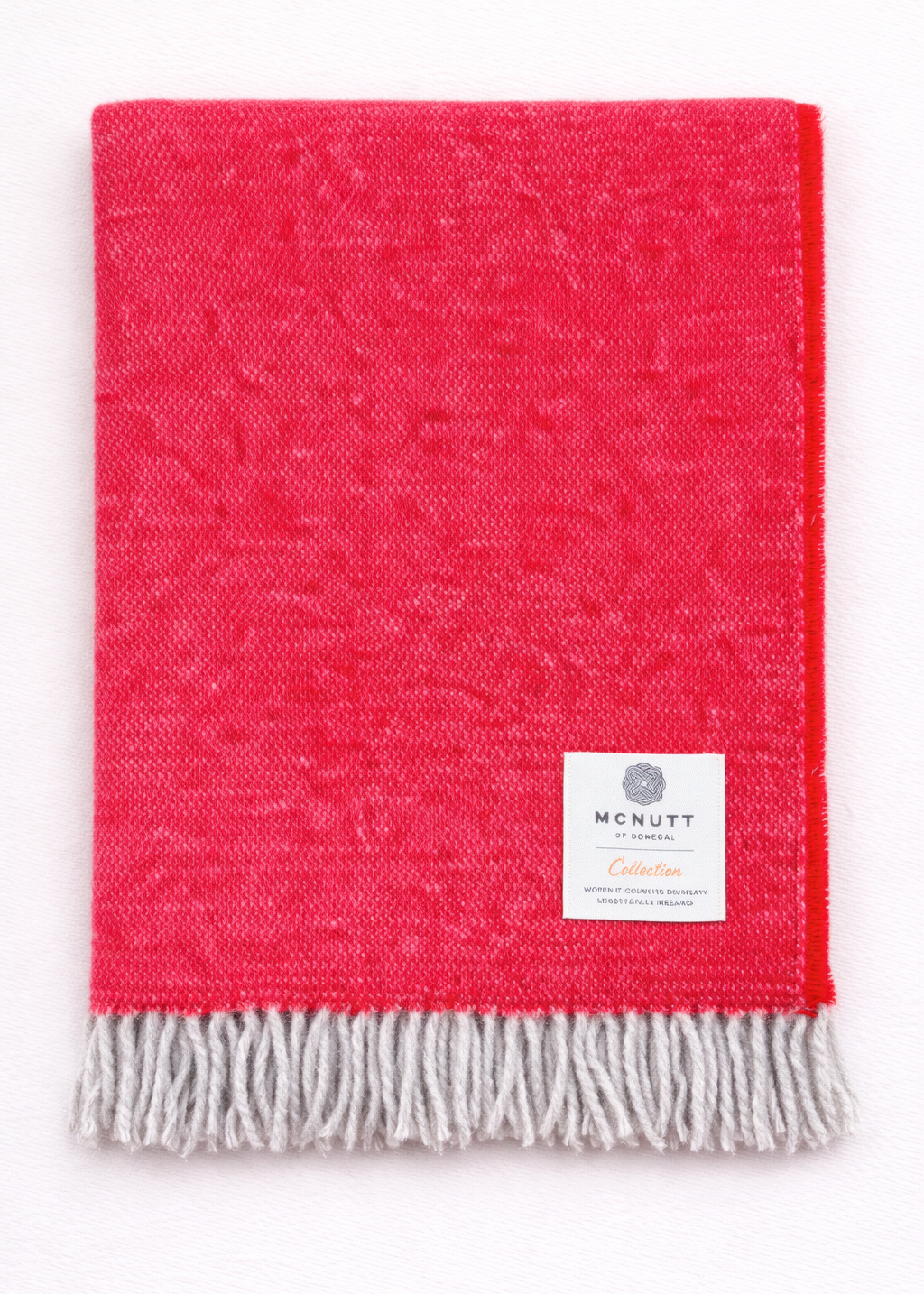 Mcnutt Pure Wool Throw | Rosehip