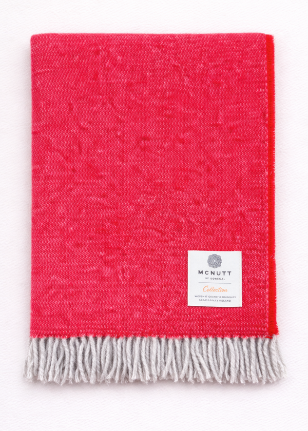 Mcnutt Pure Wool Throw | Rosehip