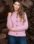 Aran Lumber Cardigan | Pink