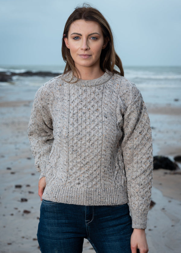Inis Mor Aran Sweater | Oatmeal