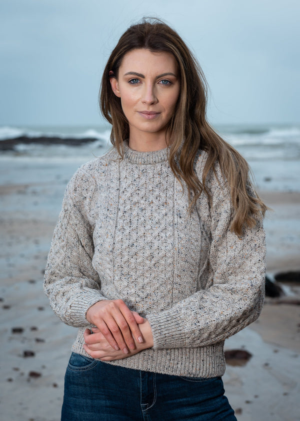 Inis Mor Aran Sweater | Oatmeal