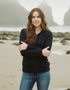 IrelandsEye Women's Aran Hooded Cardigan | Navy