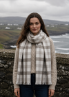 Ladies foxford taupe scarf 