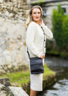 Luxury Irish Leather Sling Bag - Black