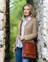 Luxury Irish Leather Messenger Bag - Tan
