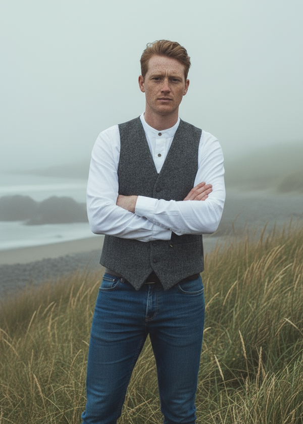 Donegal Tweed Waistcoat - Hatman