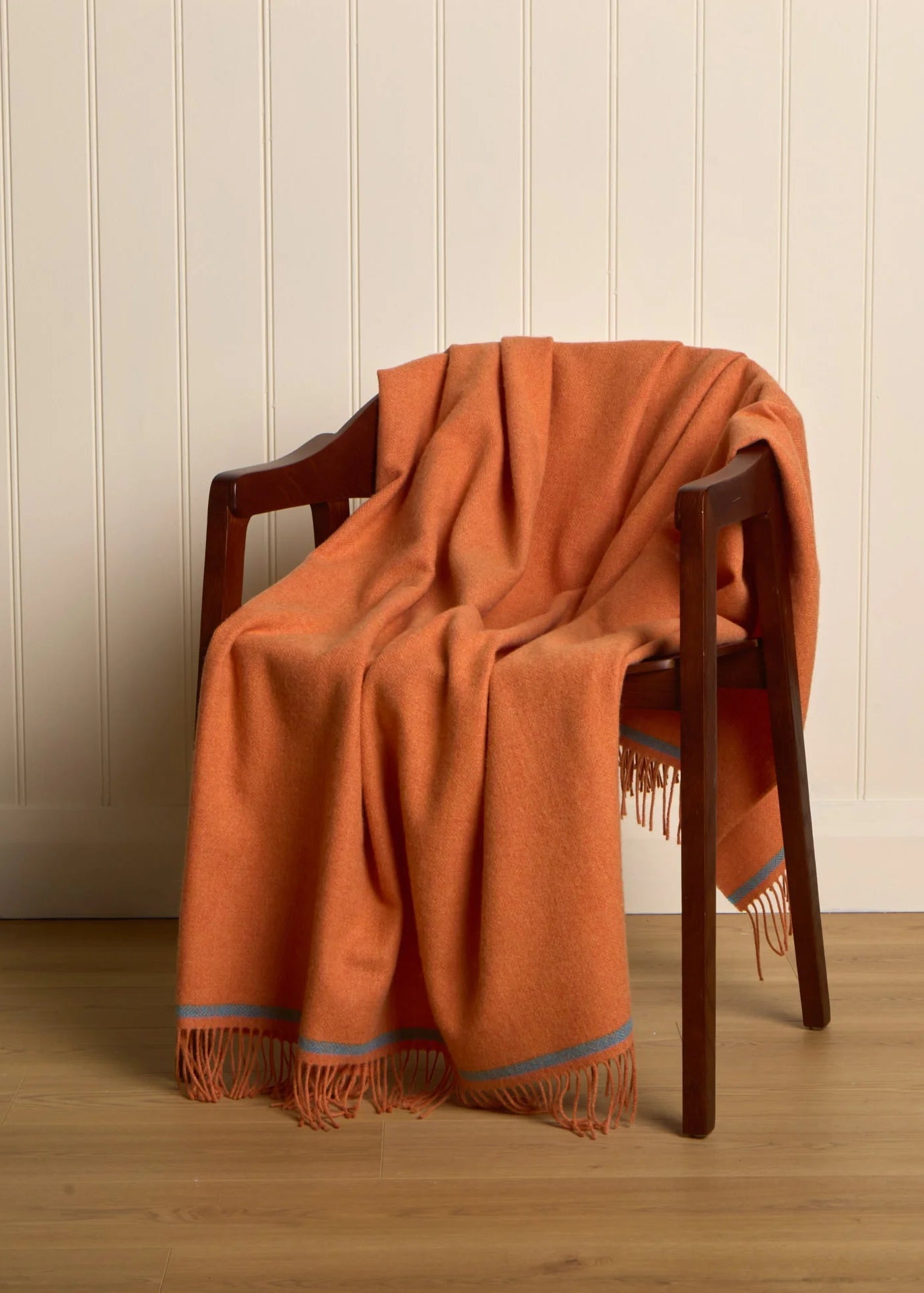 Foxford Rug Foxford Lambswool Throw | Dara - Clementine