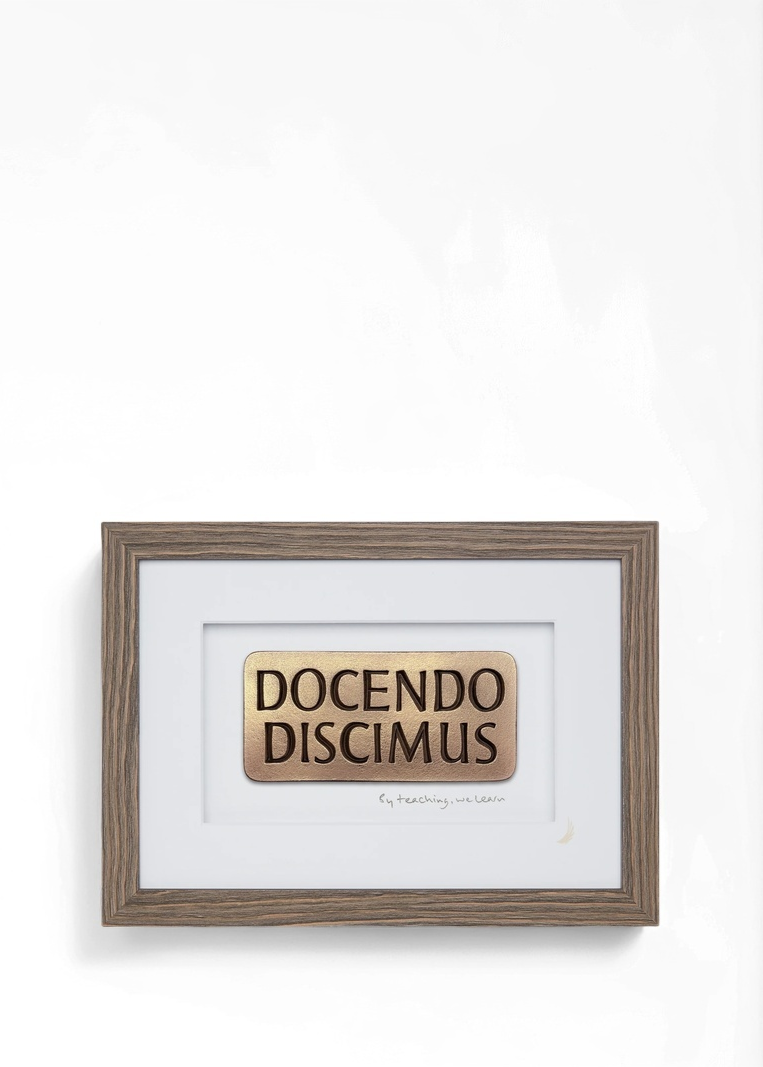 Docendo discimus – By teaching we learn