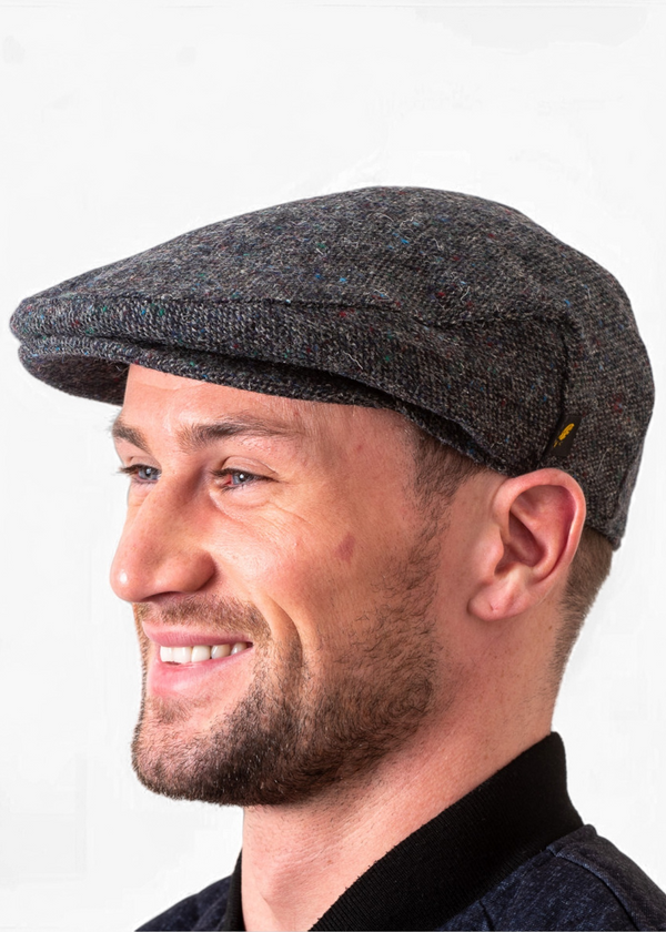 Donegal Flat Cap | Charcoal Salt & Pepper