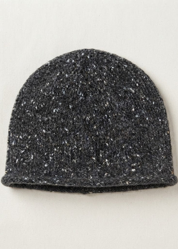 Donegal Fleck Wool Hat - Charcoal