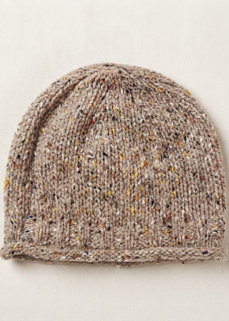 Donegal Fleck Wool Hat - Light Honey