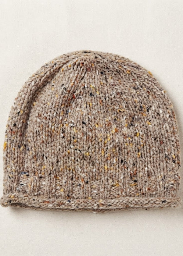 Donegal Fleck Wool Hat - Light Honey