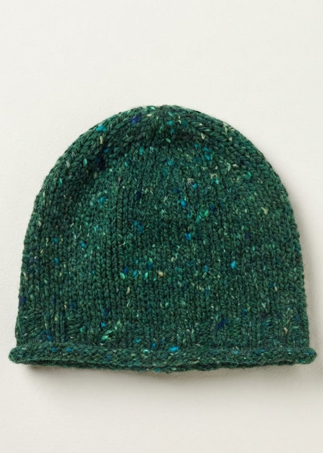 Donegal Fleck Wool Hat - Meadow Green