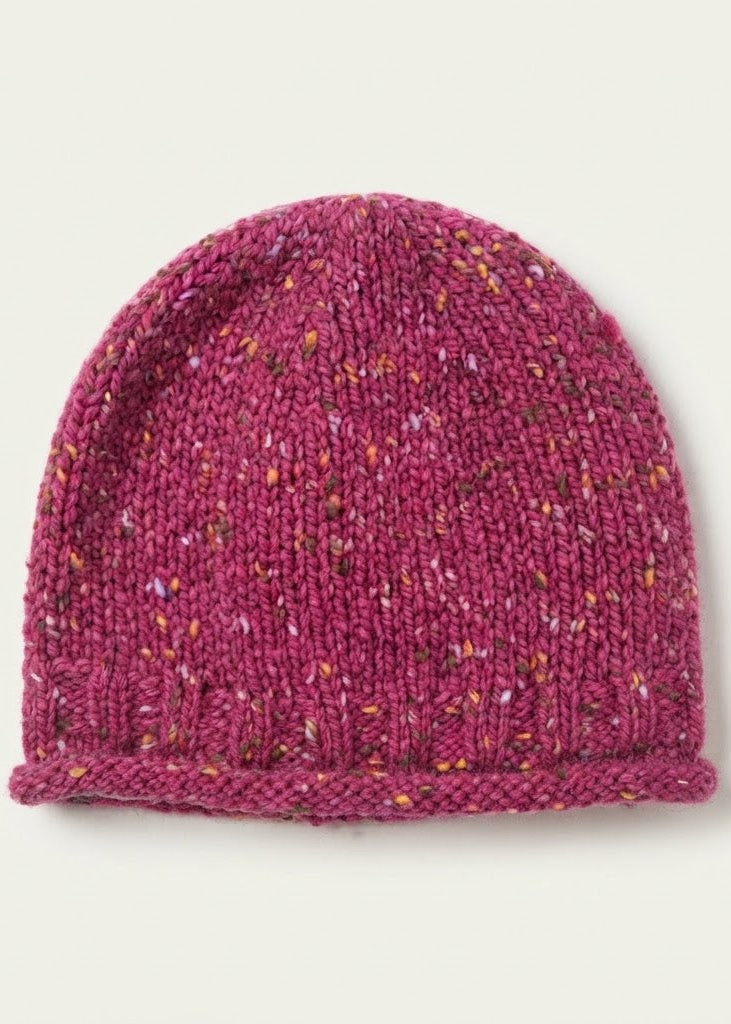Donegal Fleck Wool Hat - Pink