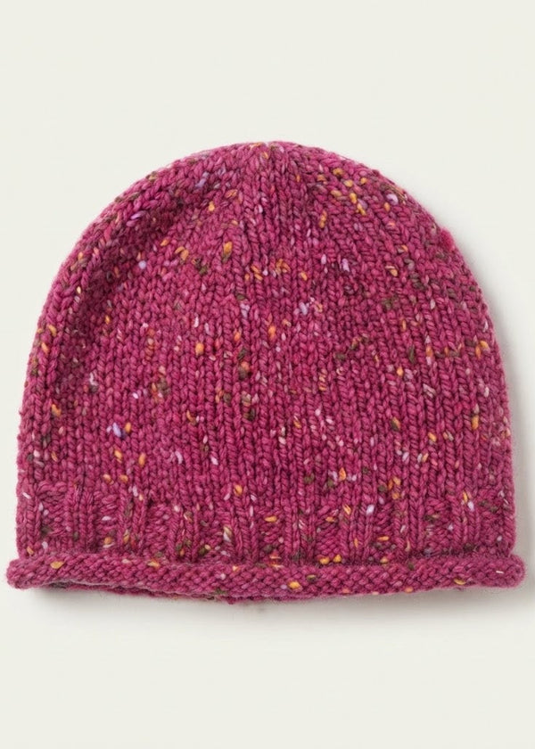 Donegal Fleck Wool Hat - Pink