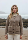 Donegal Ladies' Raglan Cardigan | Oatmeal Beige