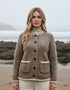 Donegal Ladies' Raglan Cardigan | Oatmeal Beige