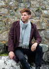McNutt Lambswool Scarf | Light Grey Tweed