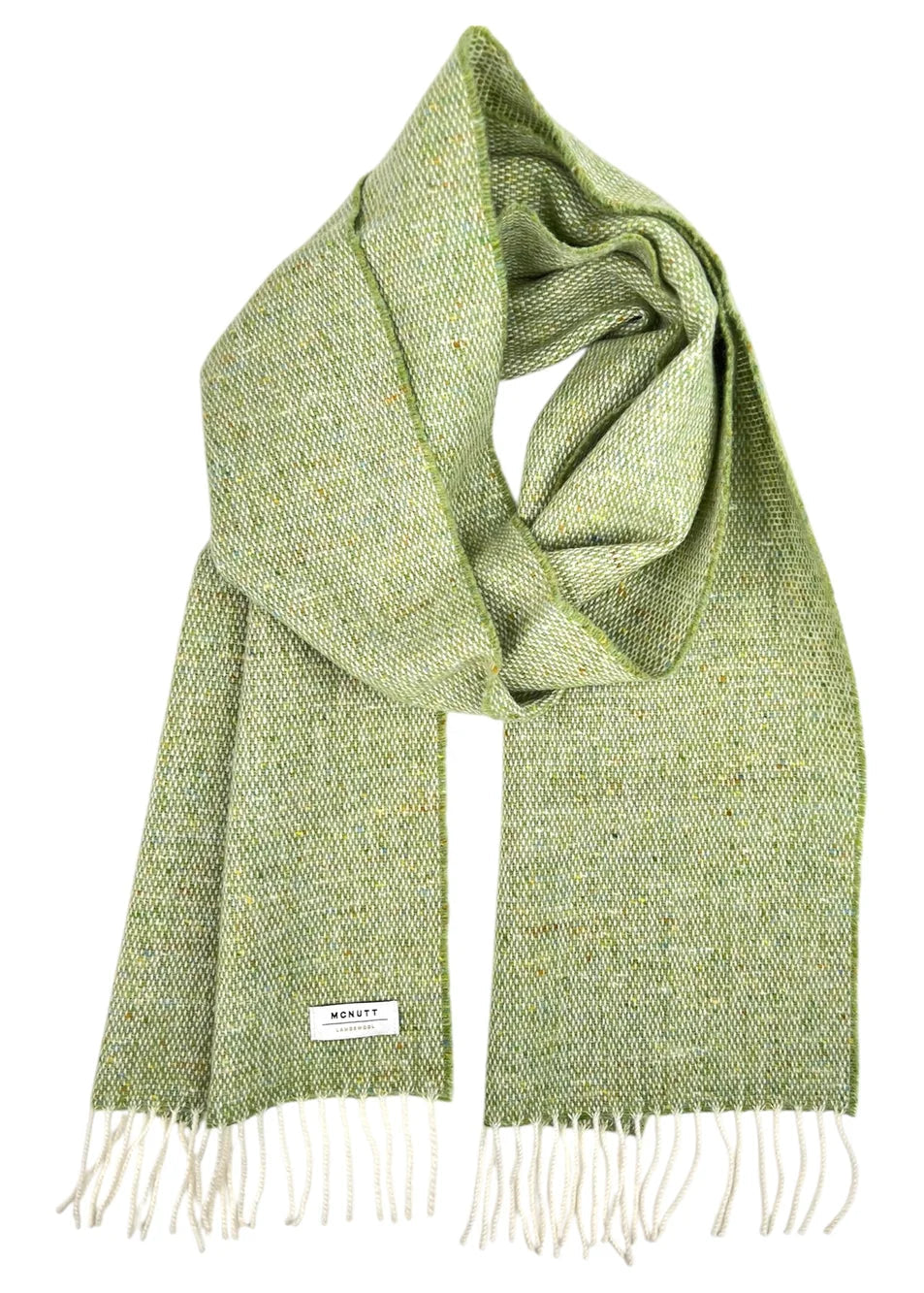 McNutt of Donegal Lime Tweed Scarf