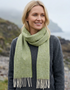McNutt of Donegal Lime Tweed Scarf