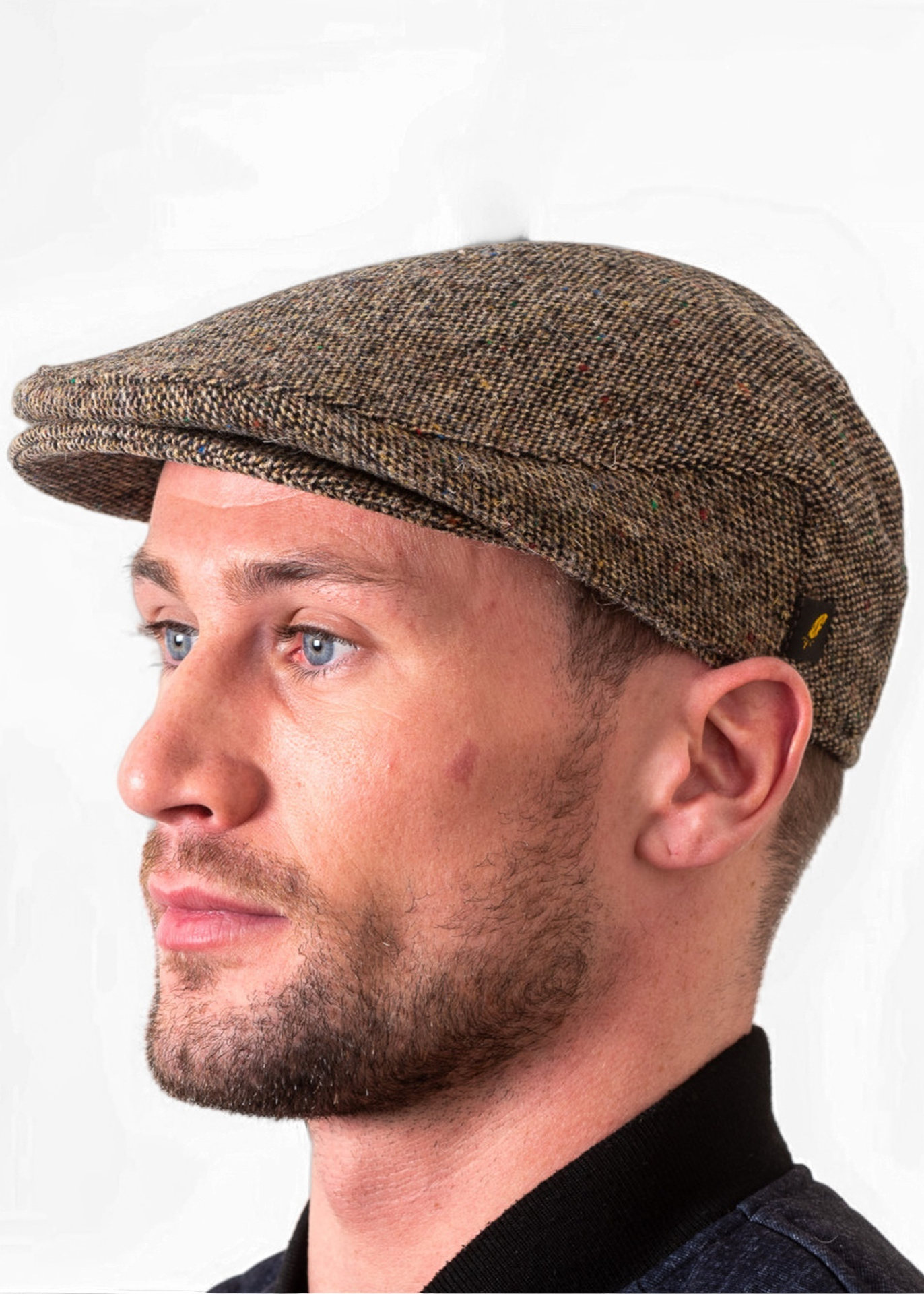 Donegal Tweed Cap | Brown Salt & Pepper