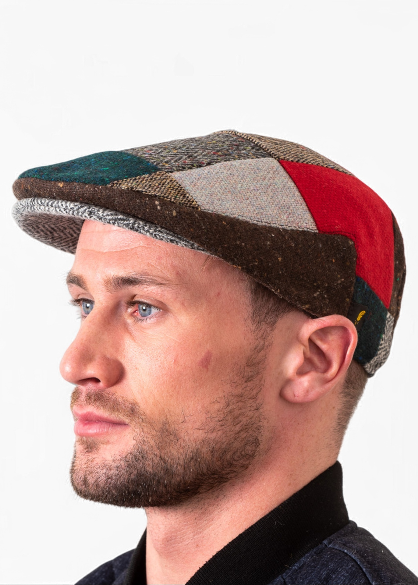Donegal Tweed Cap | Red Patch
