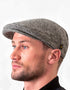Donegal Tweed Flat Cap | Silver Herringbone