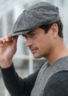 Mucros Grey 8-Piece Wool Driving Cap - Peaky Blinders Style