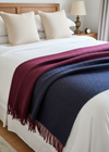 Mcnutt Pure Wool Throw | Dusk & Garnet Reversible