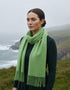 Foxford Lambswool Scarf | Bay Solid Green