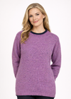 Slaney Crew Neck Sweater - Orchid | Wool Cashmere Blend | Irelands Eye Knitwear